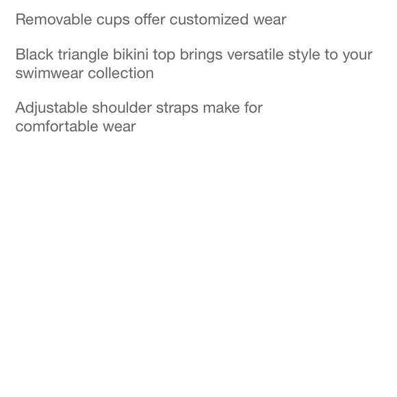 Target Ribbed Triangle Bikini Top Black - L - Picture 9 of 9